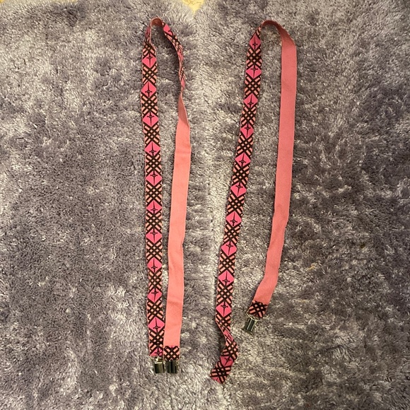 Lip Service Other - Lip Service Pink Skull & Dagger Suspenders